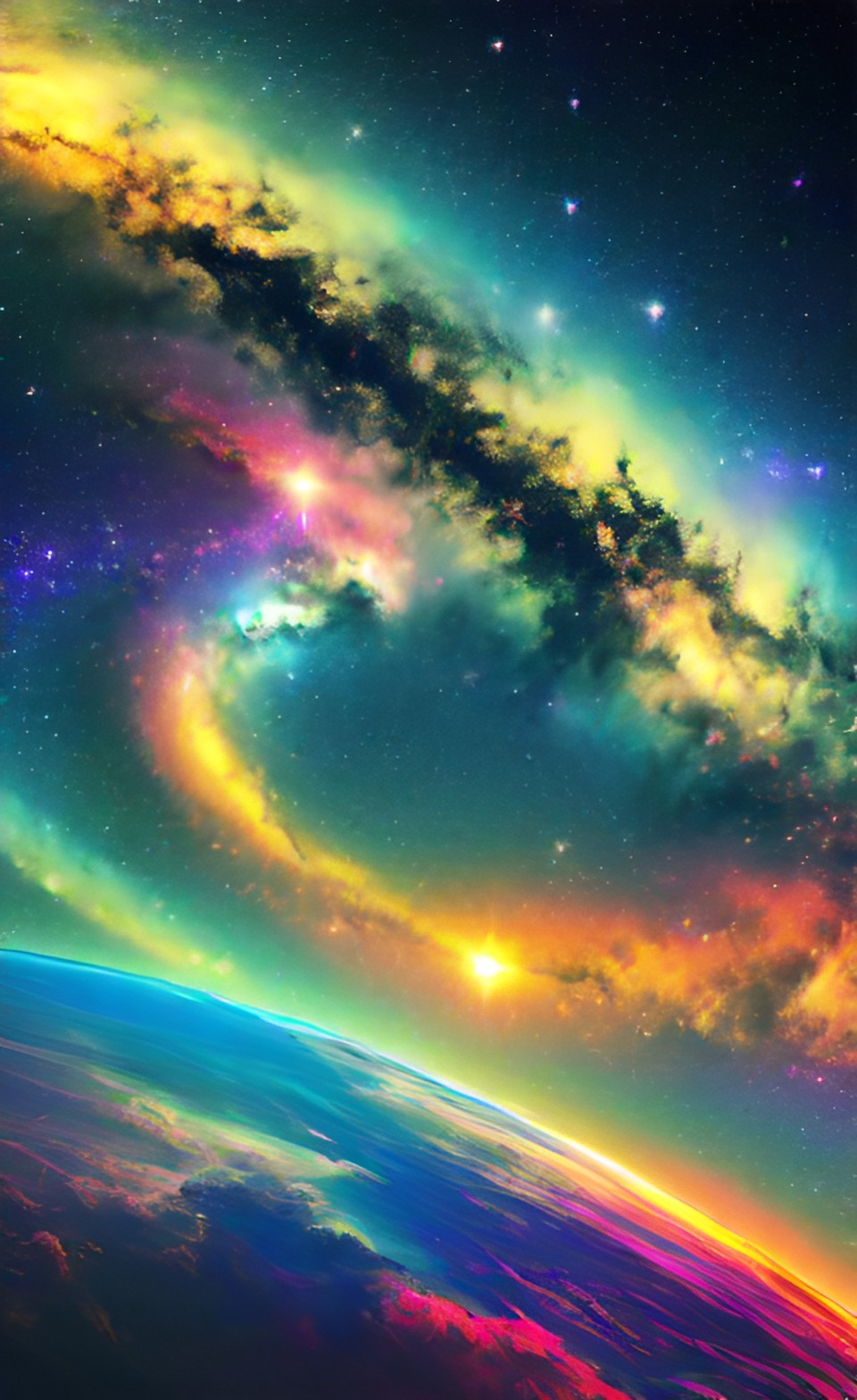 4K Uzay Galaksi Temalı Duvar Kağıtları | 4K Planet Wallpaper