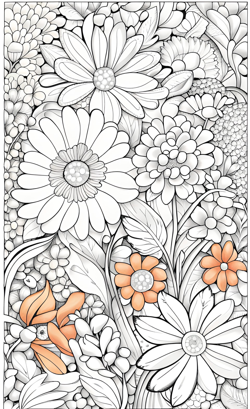 Ücretsiz Çiçek Boyama Sayfaları | Free Flower Coloring Pages