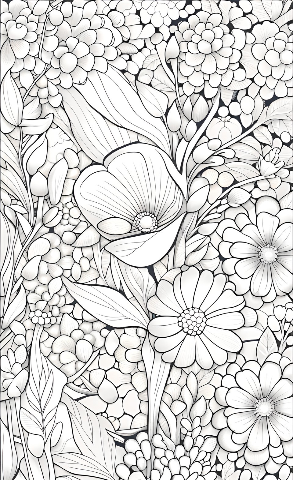 Ücretsiz Çiçek Boyama Sayfaları | Free Flower Coloring Pages