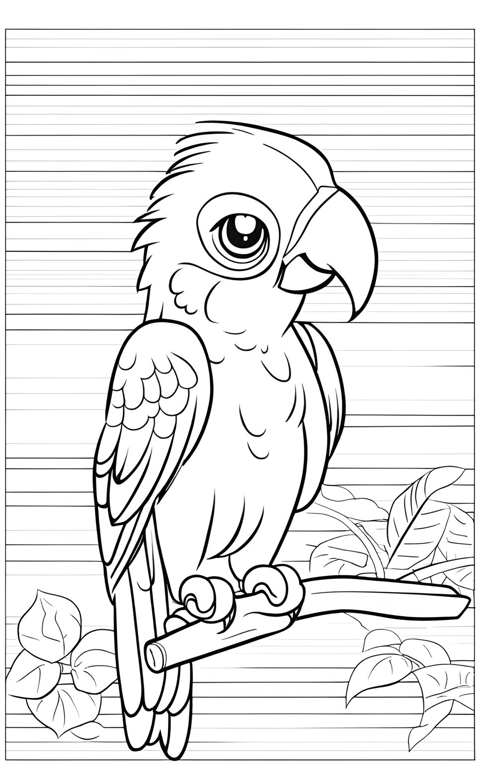 Beğenebileceğiniz 12 Papağan Boyama Sayfası | 20 Parrot Coloring Pages You May Like