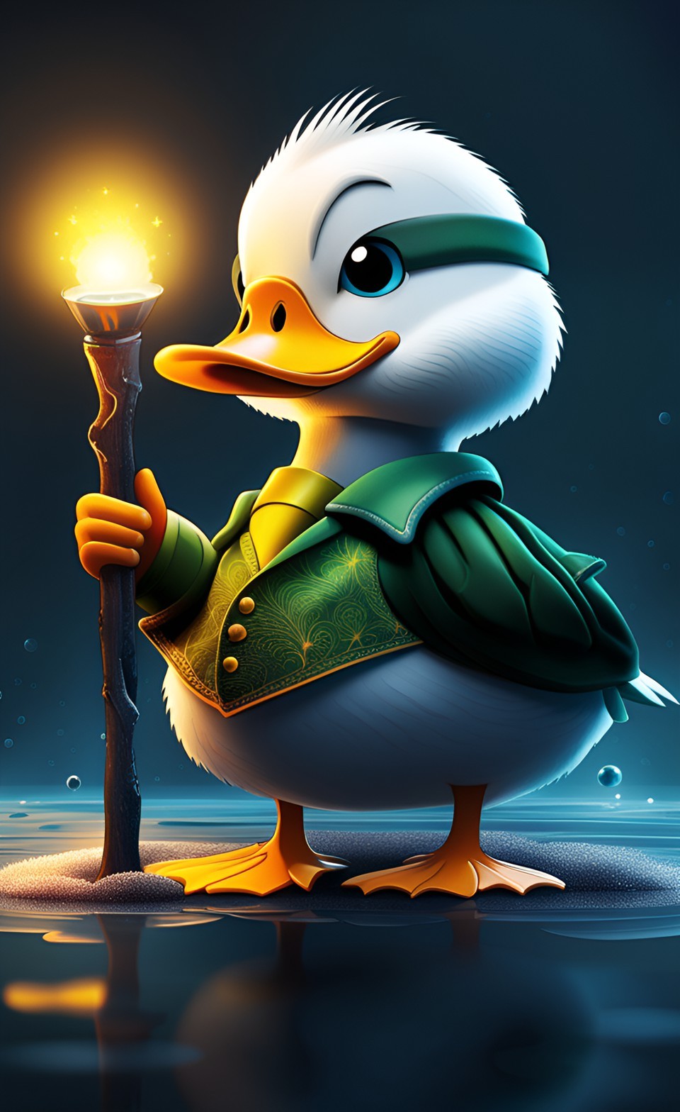 Mr Duck iPhone Wallpaper 4K