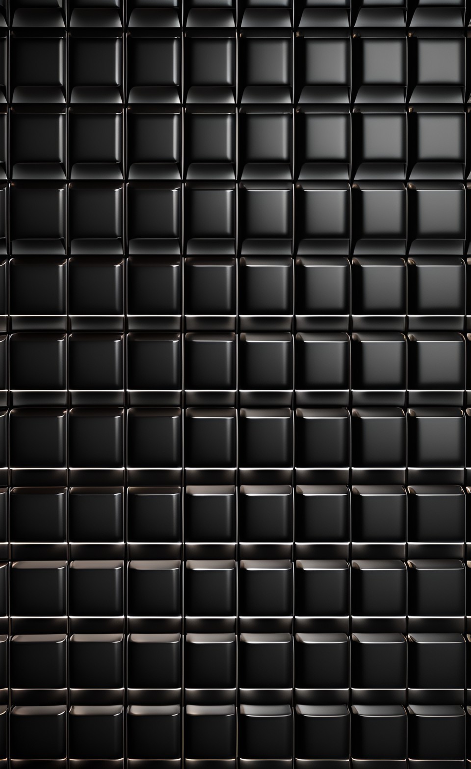 3D Black Tile iPhone Wallpaper 4K