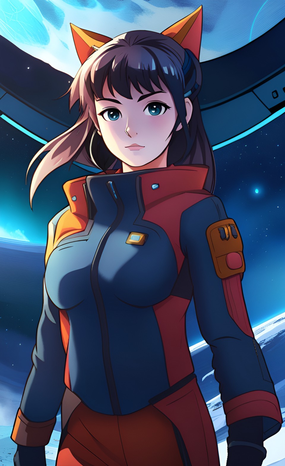 Anime Girl Solo Trek iPhone Wallpaper 4K