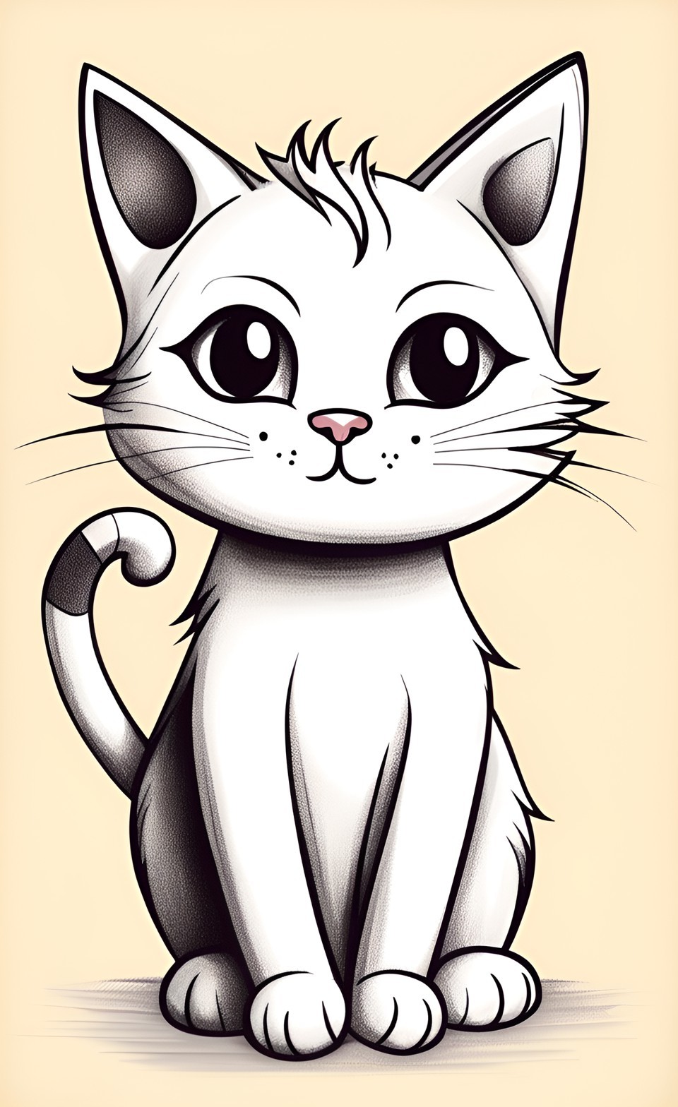 Cute Cat Drawing | Easy Drawing For Kids Step by Step