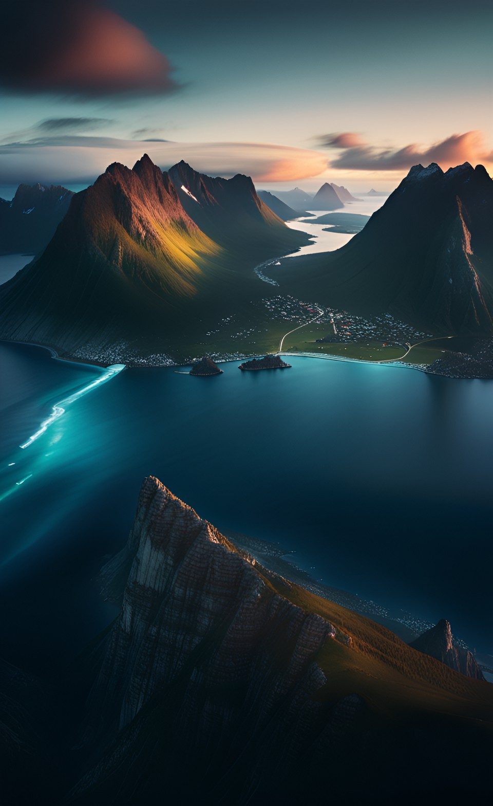 mountain Lofoten Norway sky iPhone Wallpaper 4K