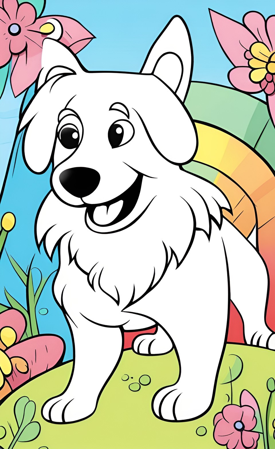 Free Printable Dog Coloring Pages For Kids #3