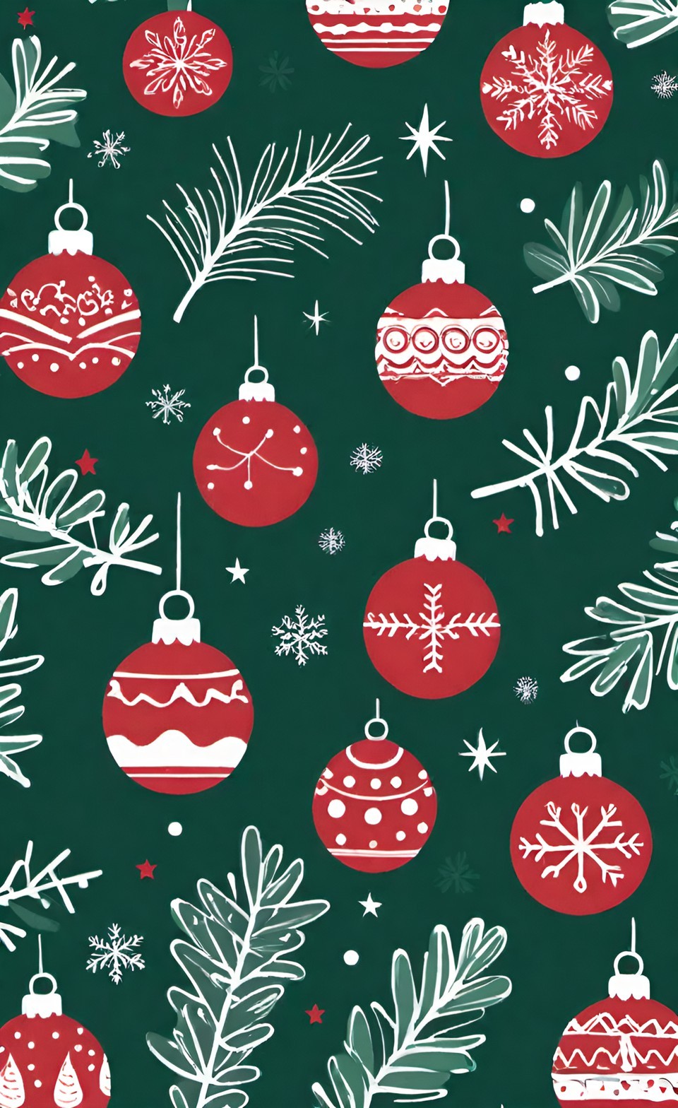 Christmas Pattern Phone Wallpapers