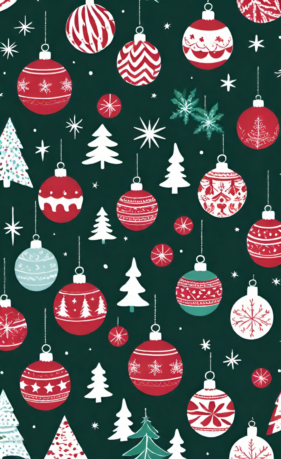 Christmas Pattern Phone Wallpapers