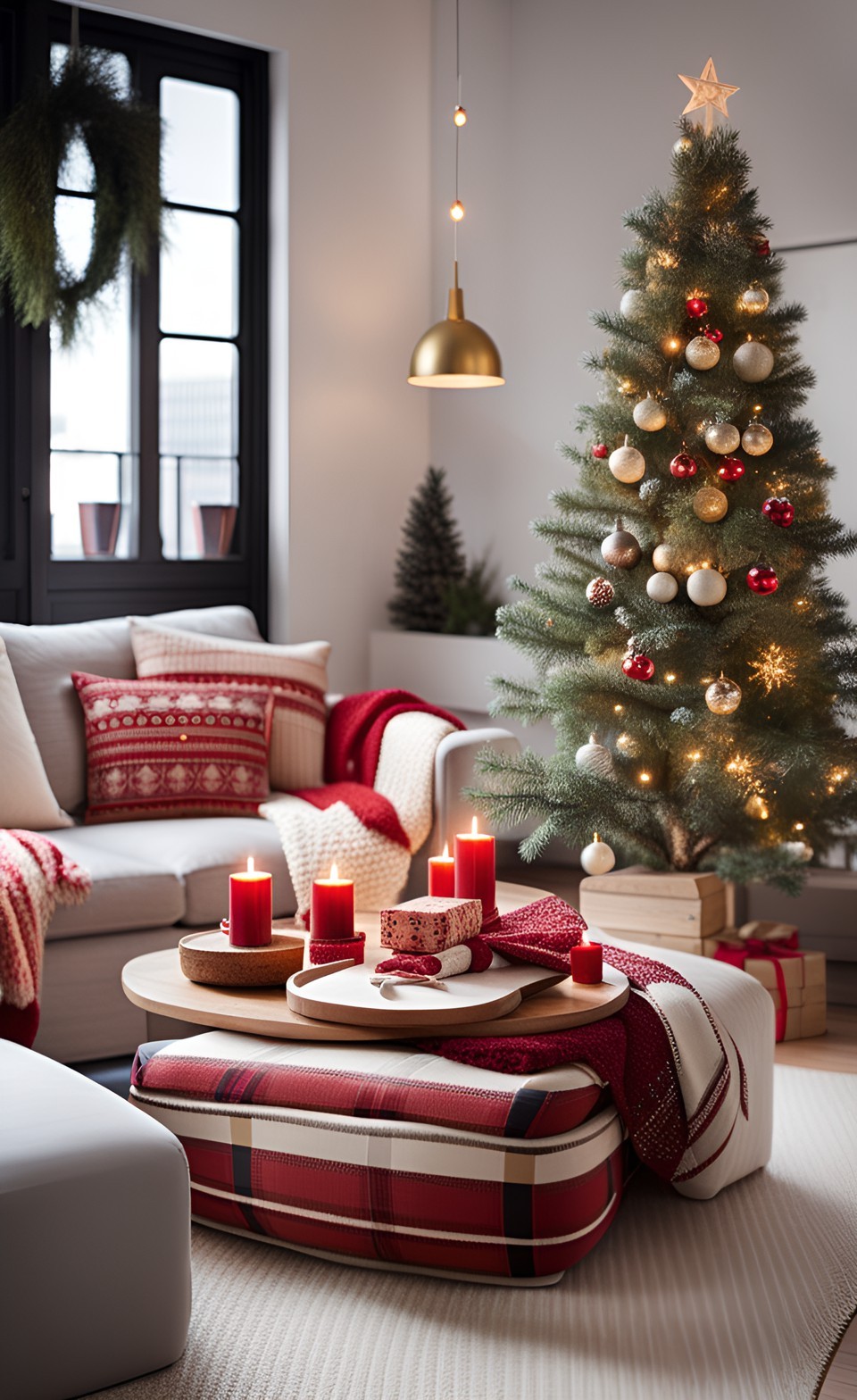 44+ Cozy and Creative Small Apartment Christmas Decor Ideas