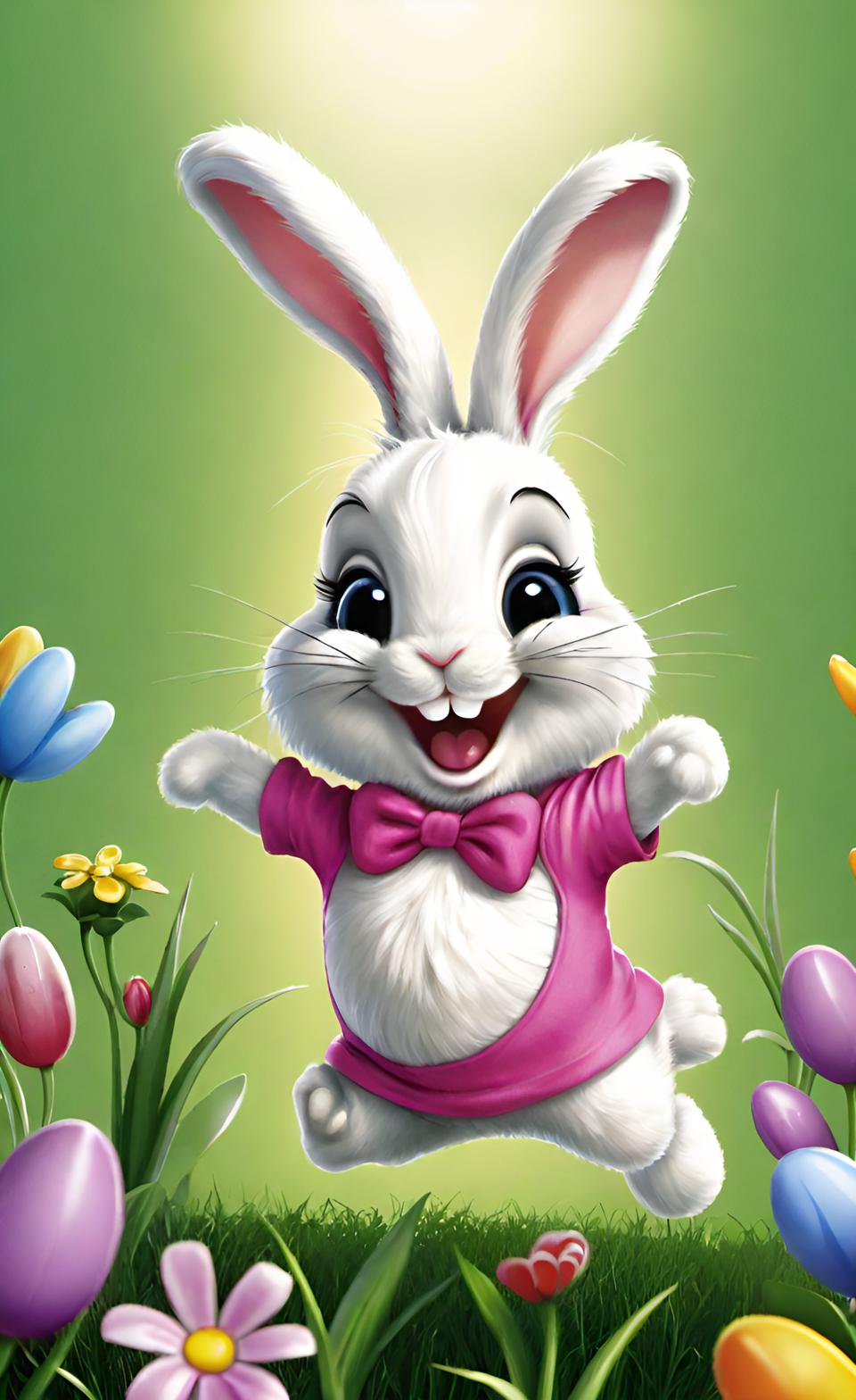 Happy Bunny Wallpaper  4K | iPhone