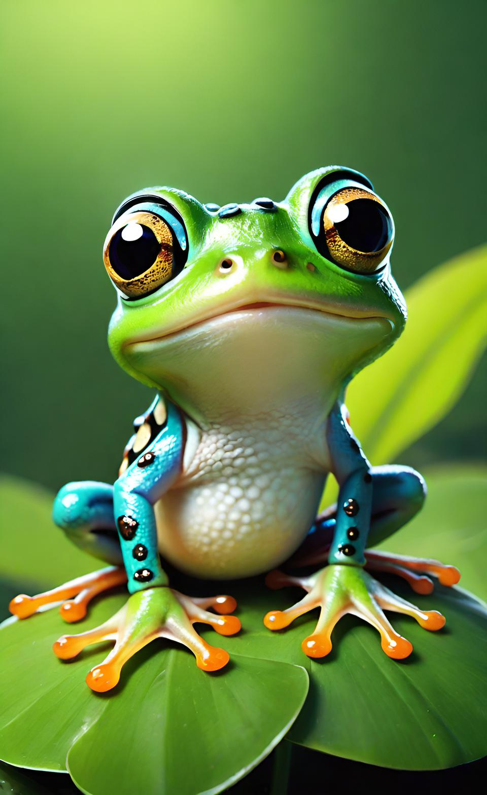 Cute Frog Wallpaper 4K | iPhone