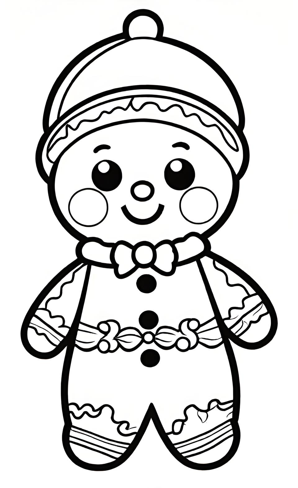 Free Printable Christmas Gingerbread Coloring Pages