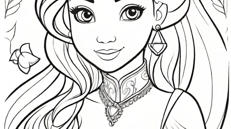 Free Printable Princess Coloring Pages for Kids – EĞİTİM KÜLTÜR