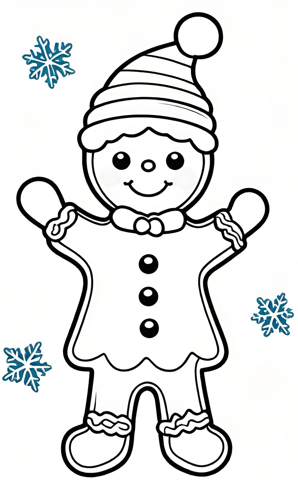 Free Printable Christmas Gingerbread Coloring Pages