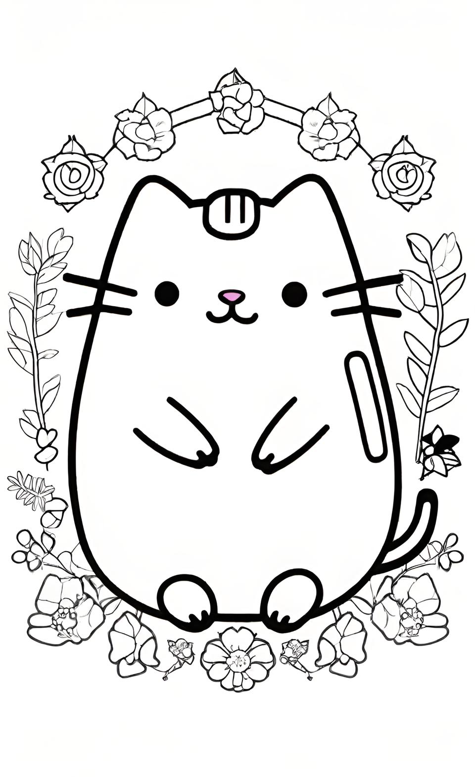 Free Pusheen Coloring Pages -  (Free Printable Sheets)