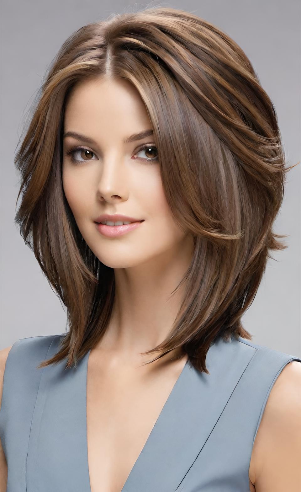 24 Beautiful Medium Length Hairstyles for Women to Wear in