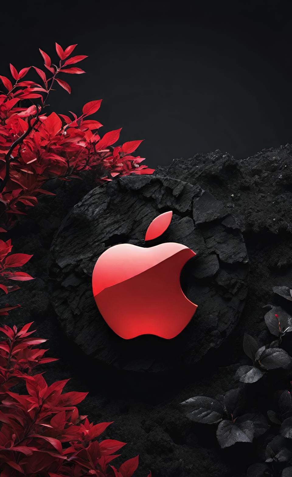iPhone BlackRed Wallpaper 4K | iPhone 14 Pro Free Download