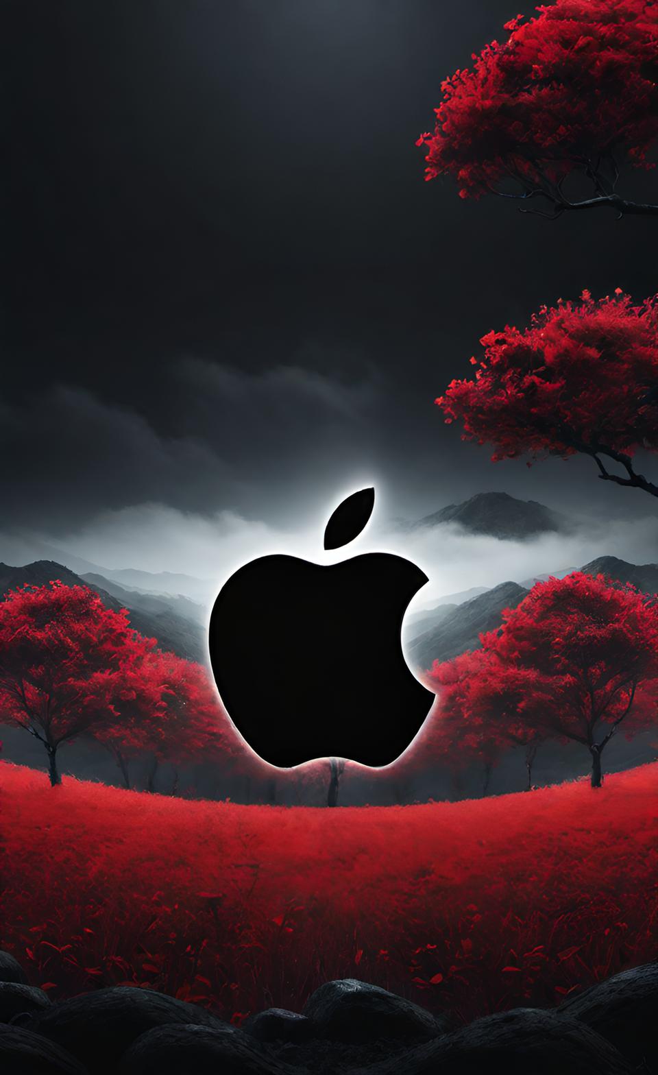 iPhone BlackRed Wallpaper 4K | iPhone 14 Pro Free Download