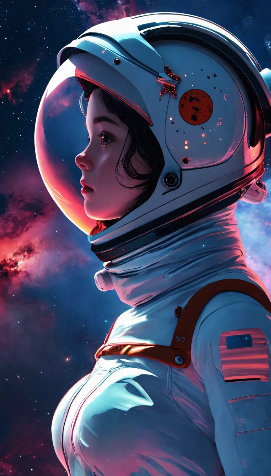Astro Girl iPhone Wallpaper 4K | Free Download