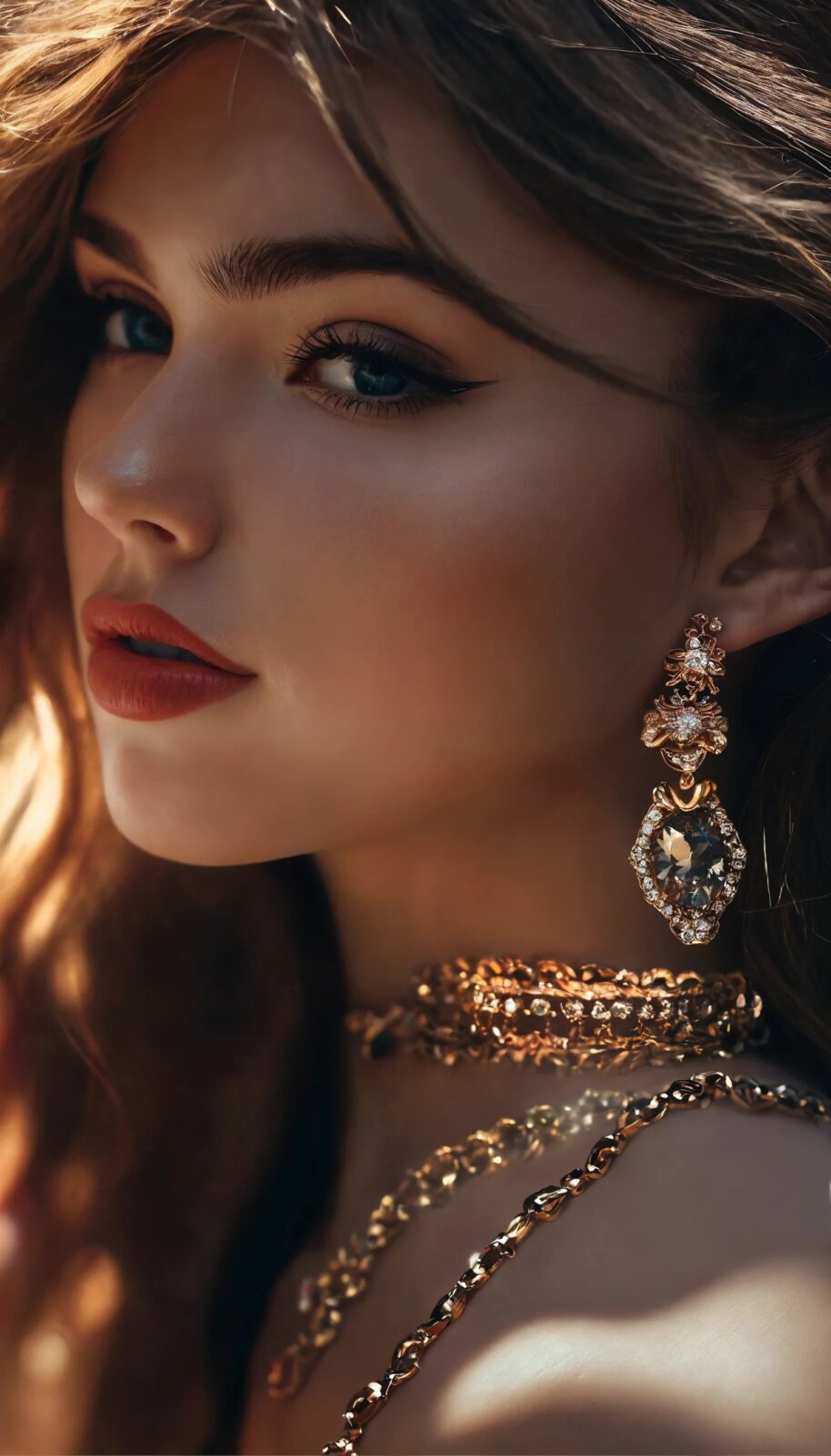 Beautiful Girl Jwellery iPhone Wallpaper 4K | Free Download
