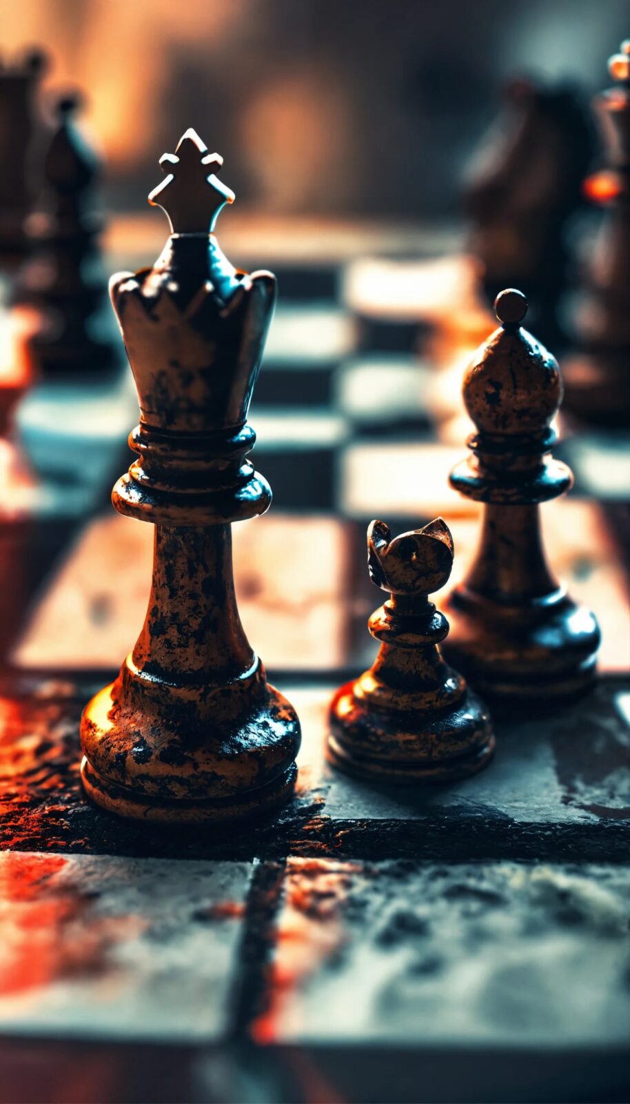 Chess Game King iPhone Wallpaper 4K | Free Download