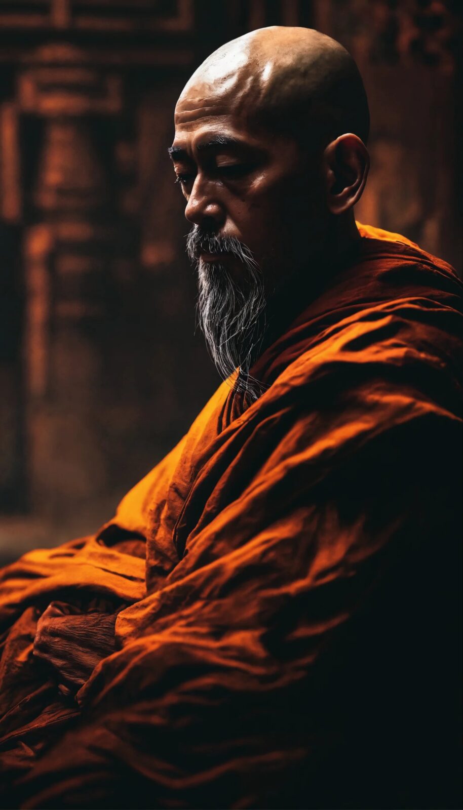 The Monk iPhone Wallpaper 4K | Free Download