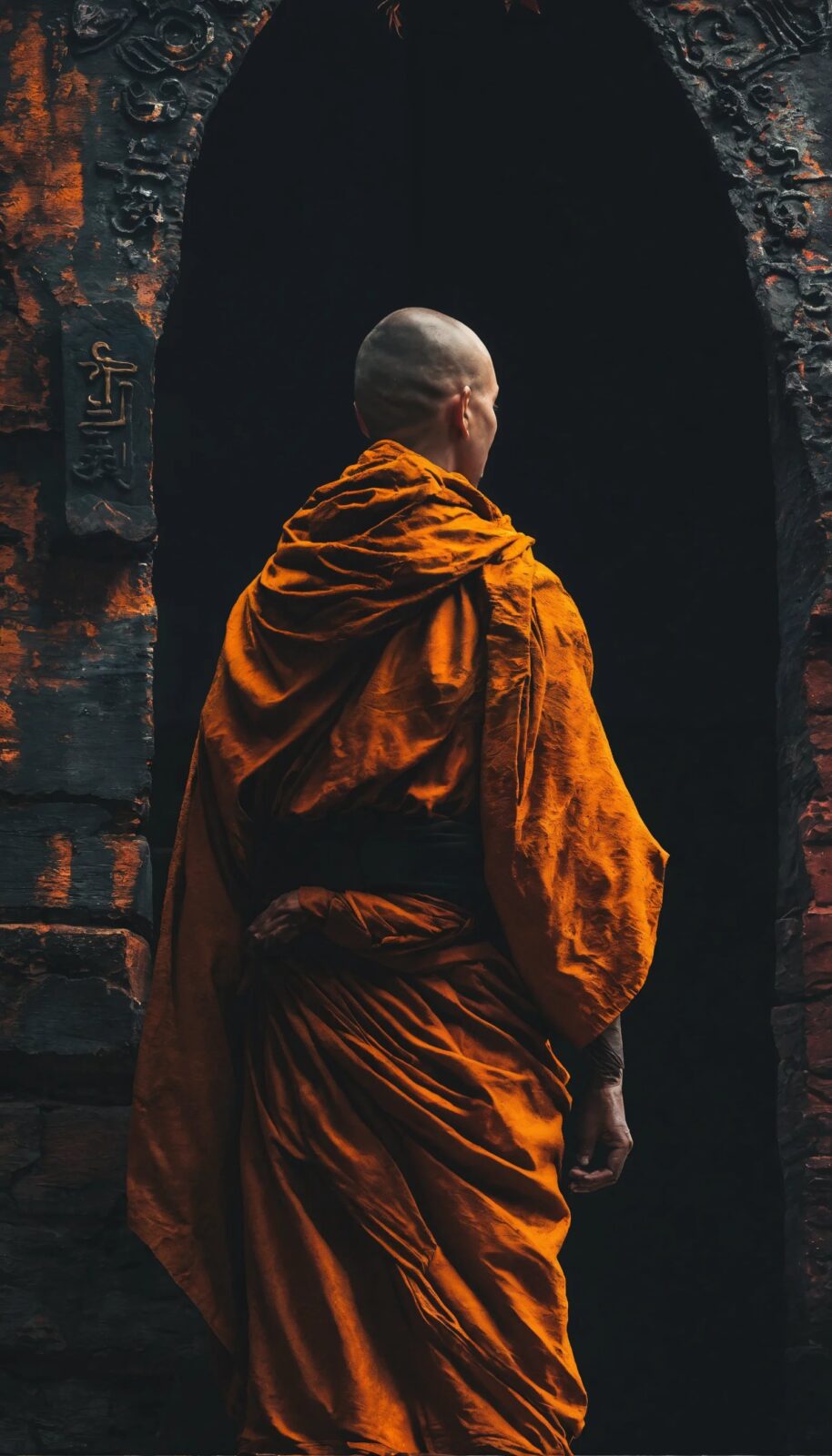 The Monk iPhone Wallpaper 4K | Free Download