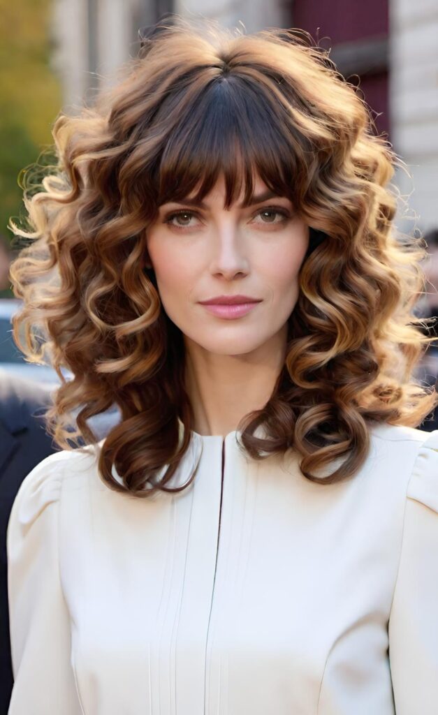 29 Charming Medium-Length Cuts with Voluminous Soft Curls