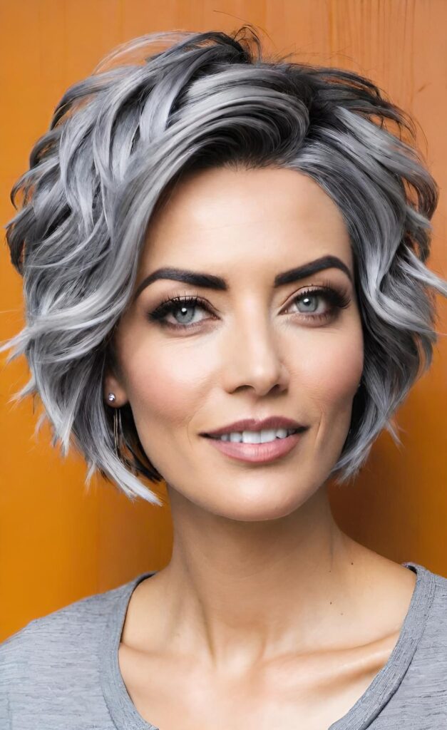 17 Edgy Short Gray Hair Ideas Which İnstantly İncreases Youthful Vibes
