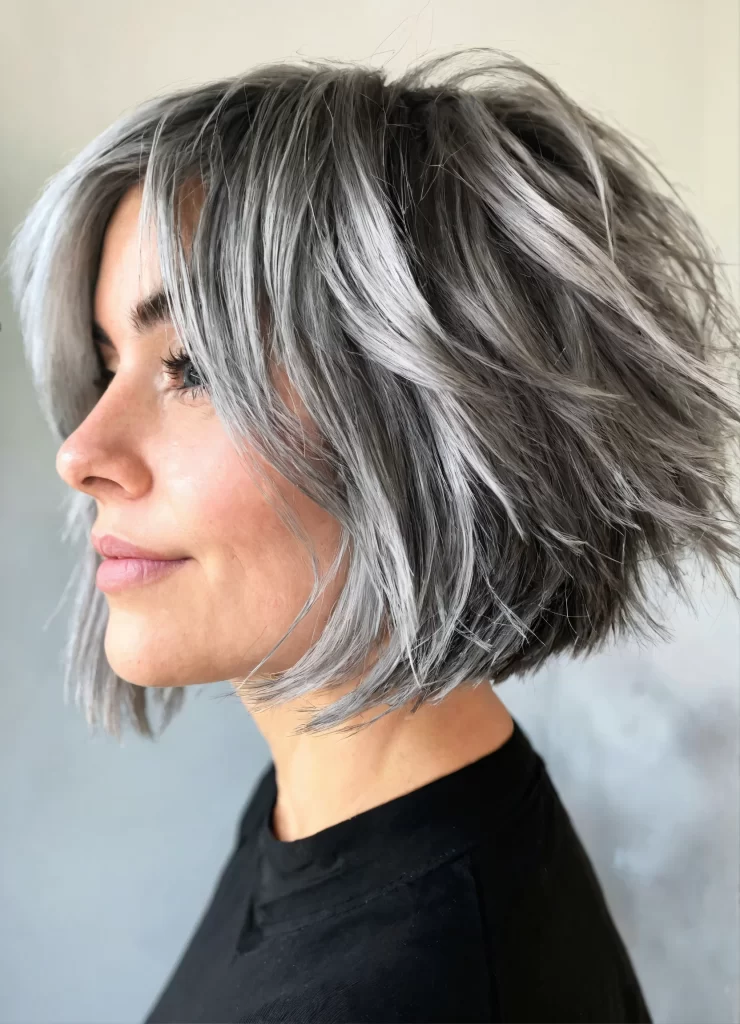 17 Edgy Short Gray Hair Ideas Which İnstantly İncreases Youthful Vibes