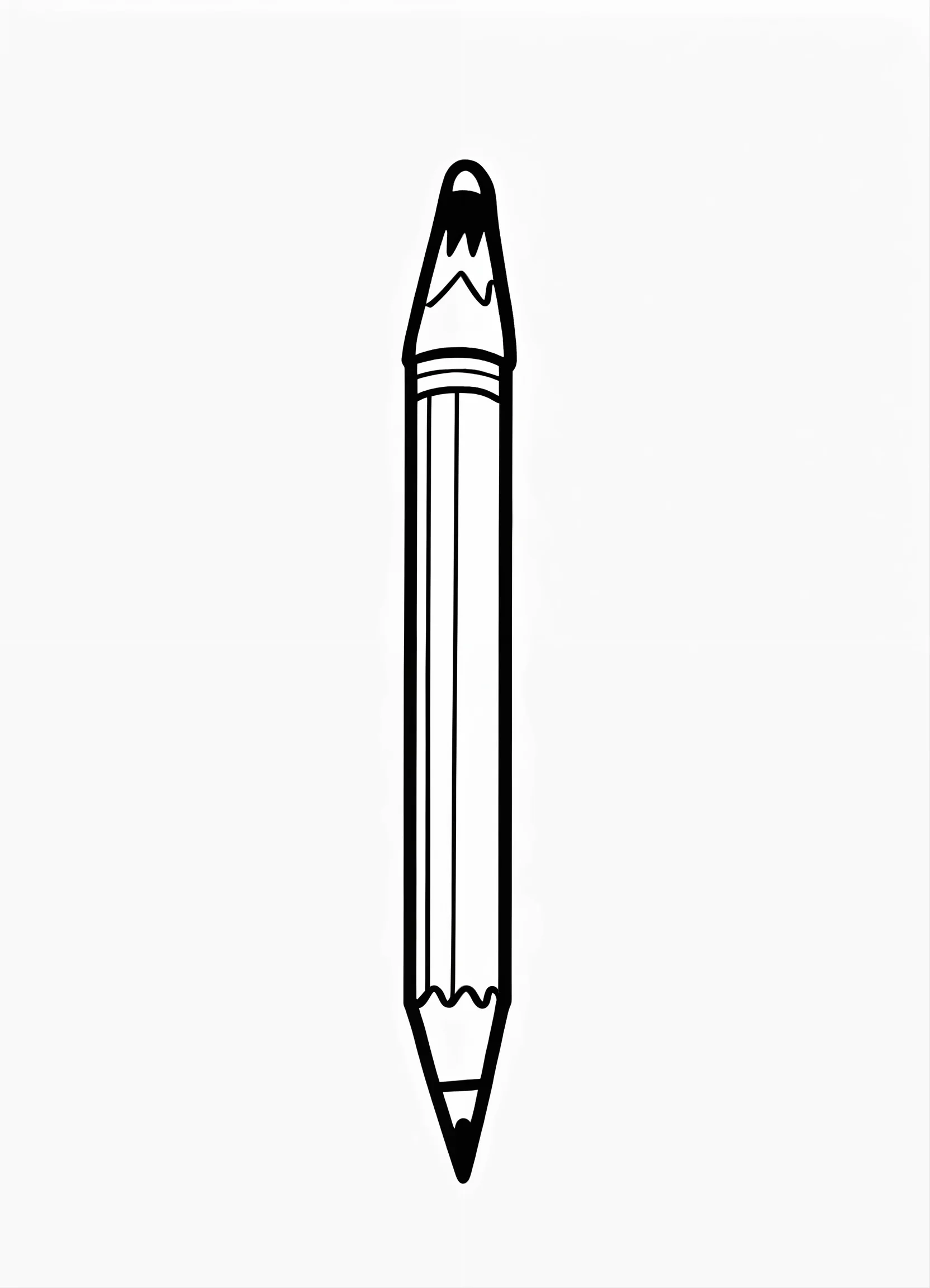 Pencil  Coloring Pages For Kids