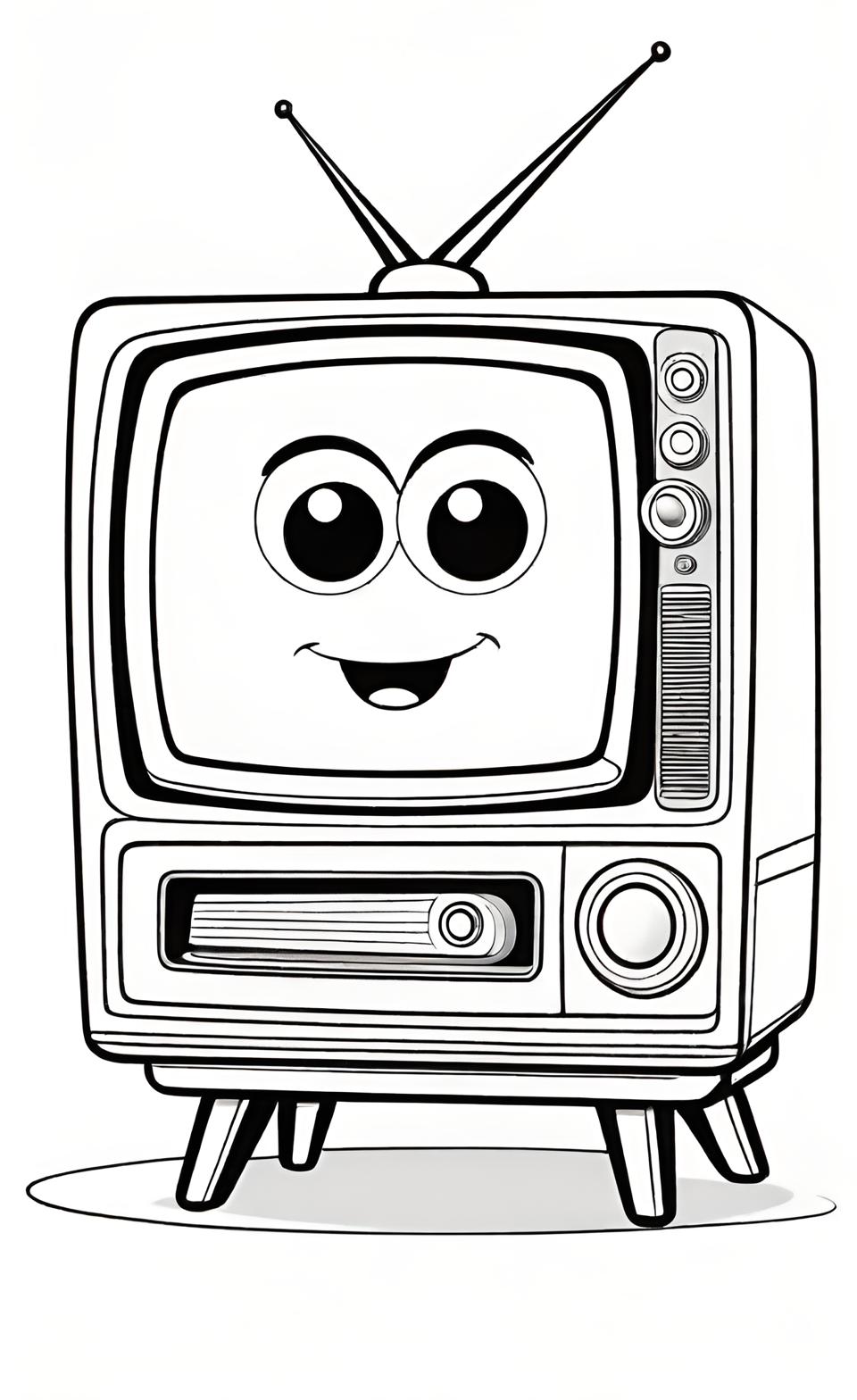 Television Coloring Pages For Kids