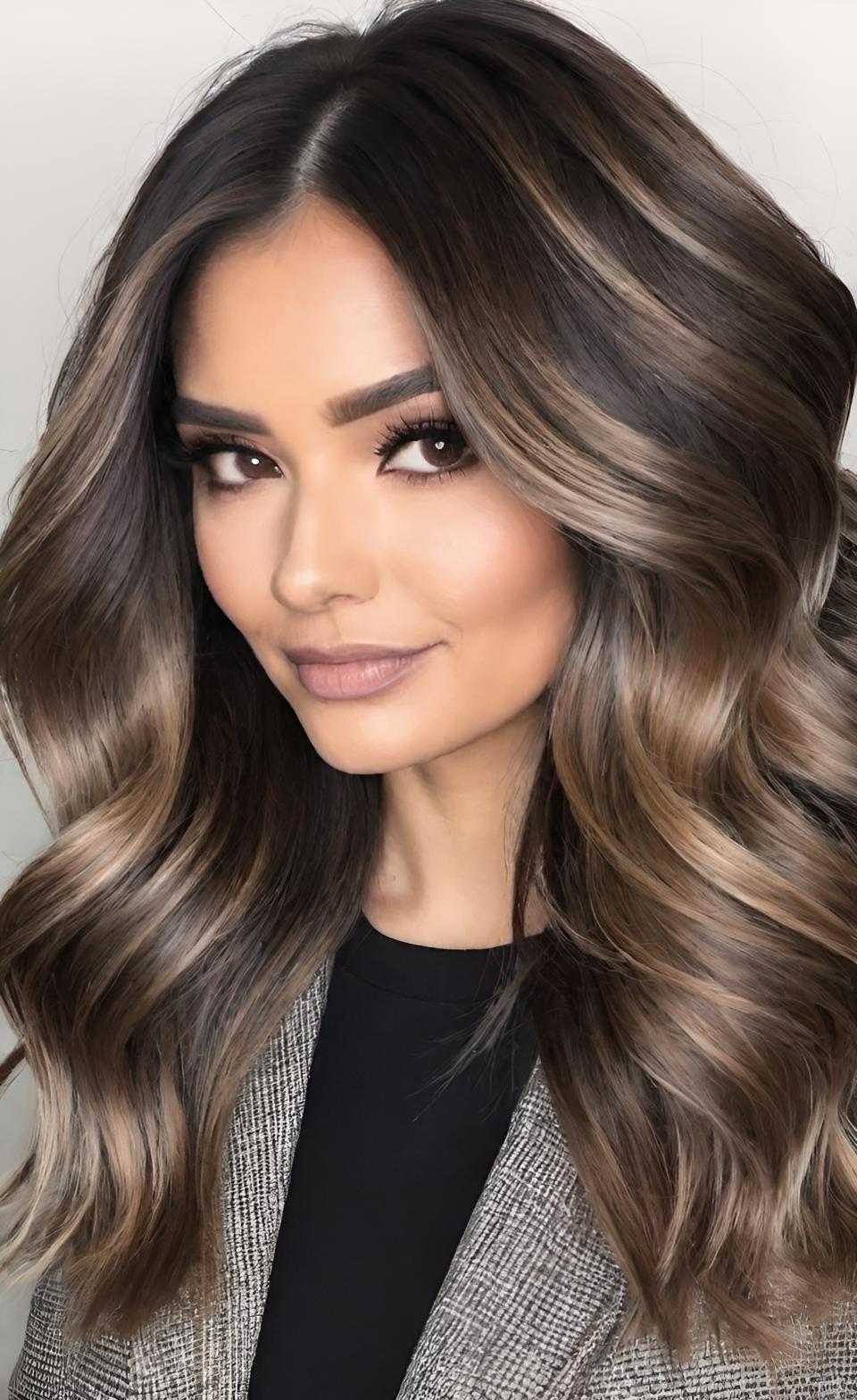 Ash Brown Balayage ✨  23 Hair Ideas for a Cool, Chic Look