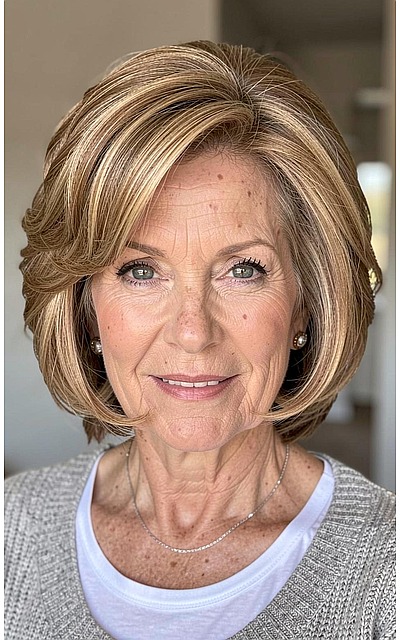 🌟 Dimensional Gold & Honey Ombré Bob 🌟