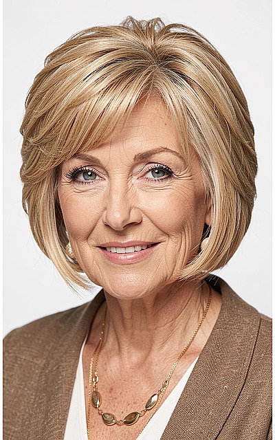 🍯 Caramel Swirl Sculpted Shag Bob 🍯