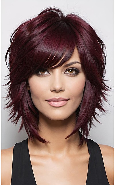 Bold and Beautiful 16 Burgundy Shag Hairstyles to Try