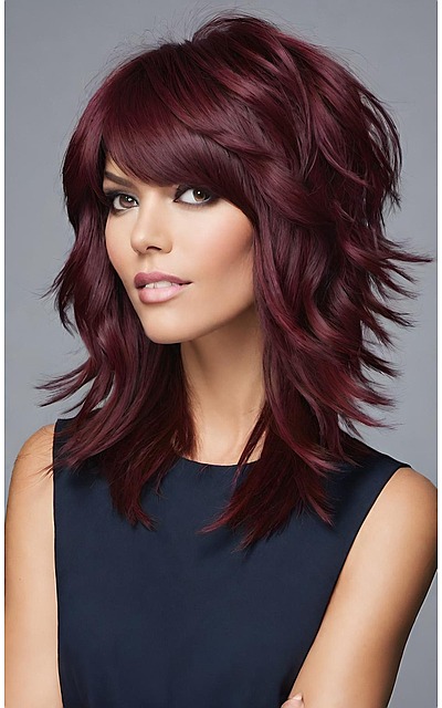 Bold and Beautiful 16 Burgundy Shag Hairstyles to Try