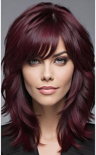 Bold and Beautiful 16 Burgundy Shag Hairstyles to Try