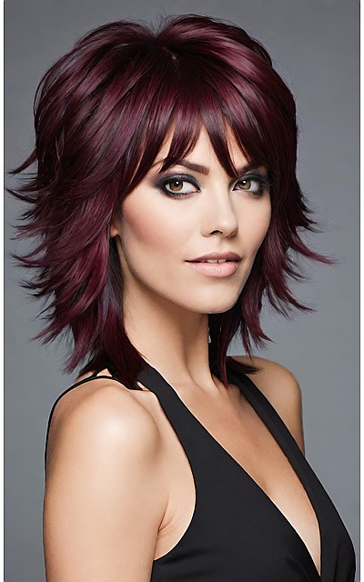 Bold and Beautiful 16 Burgundy Shag Hairstyles to Try