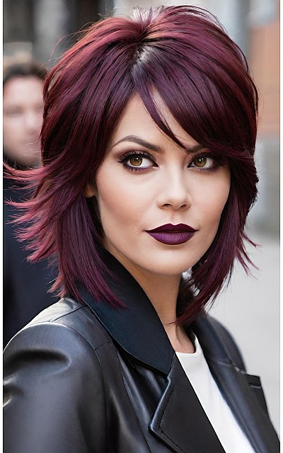 Bold and Beautiful 16 Burgundy Shag Hairstyles to Try