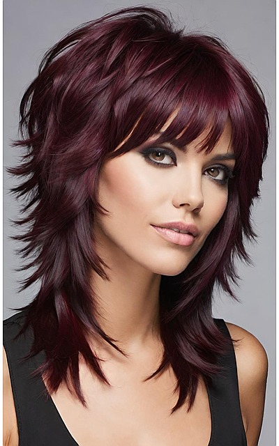 Bold and Beautiful 16 Burgundy Shag Hairstyles to Try