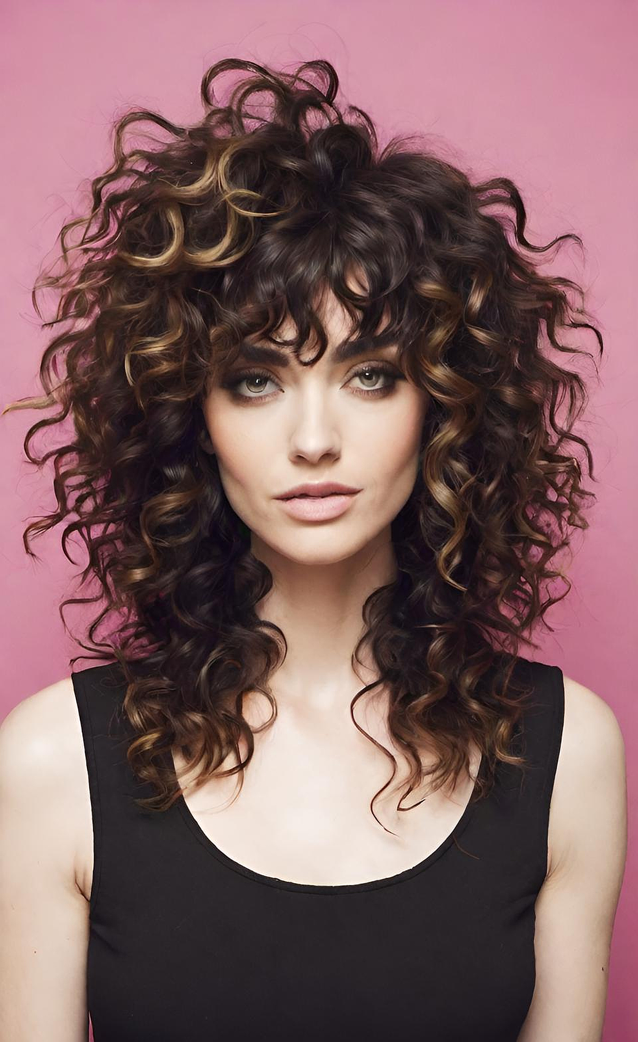 Curly Shag Cuts ✂️  Your Guide to Bounce, Texture & Bangs #ShagVibe