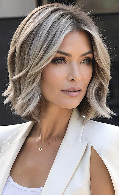 Medium Haircuts to Refresh Your Look After 40
