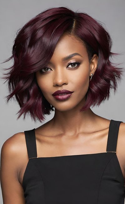 Textured & Tempting 🍷 23 Burgundy Shag Haircuts